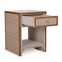 Kora 18" Cotton Jute 1-Drawer Contract-Grade Nightstand