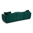 Perry 4-Piece Deep Green Modular Sectional by TOV Furniture, view 4