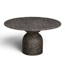 Cynthia 54" Dark Emperador Faux Marble Indoor/Outdoor Dining Table