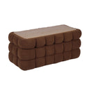 Anita 39" Faux Shearling Storage Bench With Reversible Tray Top by TOV Furniture, view 14