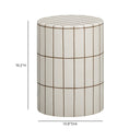 Tatiana Round Concrete Indoor/Outdoor Side Table by TOV Furniture, view 5