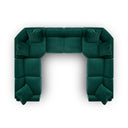Perry 8-Piece Deep Green Modular Large U-Sectional by TOV Furniture, view 5