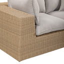 Cali 120" Grey Performance Fabric & Wicker Outdoor Sofa by TOV Furniture, view 9