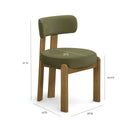Odessa 33" Green Performance Dining Chair by TOV Furniture, view 6