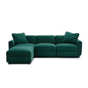 Perry 4-Piece Deep Green Modular Sectional by TOV Furniture