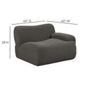 Zenith Contract-Grade Upcycled Fabric Corner Chair