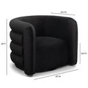Curves Performance Velvet Swivel Accent Chair