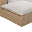 Cali 4-Piece Grey Performance Fabric & Wicker Outdoor Sectional by TOV Furniture, view 15