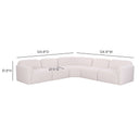 Gorge 5-Piece Modular Corner Sectional by TOV Furniture, view 4