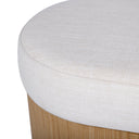 Poppi 49" Cream Performance Fabric Storage Bench by TOV Furniture, view 6