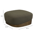Domina Kale Green Boucle Ottoman