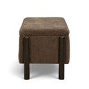 Abby 52" Nubby Fabric Storage Bench