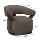 Madison Performance Swivel Accent Chair by TOV Furniture, view 7