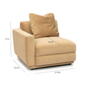 Perry Tan Modular Corner Chair by TOV Furniture, view 5