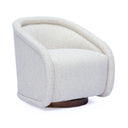 Clarke Cream Performance Boucle Swivel Accent Chair by TOV Furniture