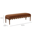 Oodle 56.5" Performance Vegan Mohair Bench