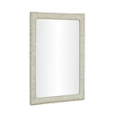 Orpheus 34"X47" Ribbed Faux Stone Rectangular Wall Mirror