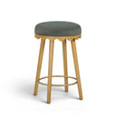 Oodle Green Performance Vegan Mohair Natural Counter Stool