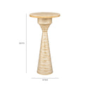 Tara Stone Side Table by TOV Furniture, view 4