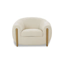 Lina Cream Performance Linen Accent Chair by Inspire Me! Home Decor