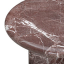 Juju 2-Piece Red Levanto Faux Marble Indoor/Outdoor Nesting Coffee Table Set by TOV Furniture, view 5