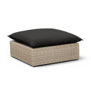 Cali Performance Fabric & Wicker Outdoor Ottoman by TOV Furniture, view 6