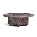 Juju 2-Piece Red Levanto Faux Marble Indoor/Outdoor Nesting Coffee Table Set by TOV Furniture, view 7