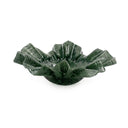 Col Ruffled Green Glass Bowl (9"-11") by TOV Furniture