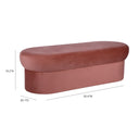 Andrea Performance Velvet Storage Bench (31"-50") by TOV Furniture, view 8