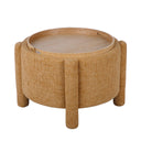 Bellamy Railroad Chenille Storage Stool With Reversible Tray Top by TOV Furniture, view 19