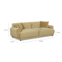 Louise 91" Performance Velvet Sofa by TOV Furniture, view 7