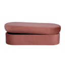 Andrea Performance Velvet Storage Bench (31"-50") by TOV Furniture, view 4