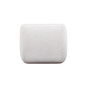 Arezza Stone White Contract-Grade Basketweave Chenille Armless Chair
