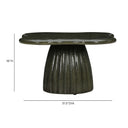 Addison 32" Green Concrete Indoor/Outdoor Coffee Table by TOV Furniture, view 5