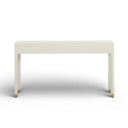 Dani 54" Cream Faux Shagreen 2-Drawer Console Table