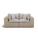 Cali 80" Performance Fabric & Wicker Outdoor Loveseat by TOV Furniture, view 8