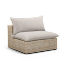 Cali Performance Fabric & Wicker Outdoor Armless Chair by TOV Furniture