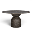 Cynthia 54" Dark Emperador Faux Marble Indoor/Outdoor Dining Table