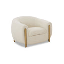 Lina Cream Performance Linen Accent Chair by Inspire Me! Home Decor