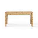 Berri 60" Natural Burl 3-Drawer Work Desk
