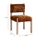 Bruno Thick Performance Chenille Straight Back Dining Chair by TOV Furniture, view 6