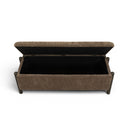 Abby 52" Nubby Fabric Storage Bench