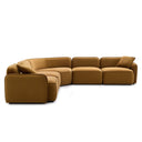 Travie 5-Piece Honey Modular Large L-Sectional by TOV Furniture, view 2