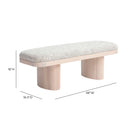 Ollie Upholstered Bench (48"-57") by TOV Furniture, view 6