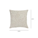 Tabitha 24" Euro Size Square Embroidered Throw Pillow