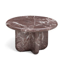 Juju 2-Piece Red Levanto Faux Marble Indoor/Outdoor Nesting Coffee Table Set by TOV Furniture, view 4