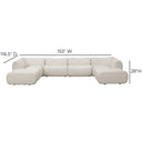 Zenith 8-Piece Contract-Grade Upcycled Fabric Modular U-Sectional