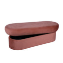 Andrea Performance Velvet Storage Bench (31"-50") by TOV Furniture, view 5