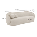 Circe 93" Sofa by TOV Furniture, view 5