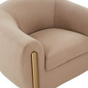 Lina Cafe Au Lait Performance Velvet Accent Chair by Inspire Me! Home Decor